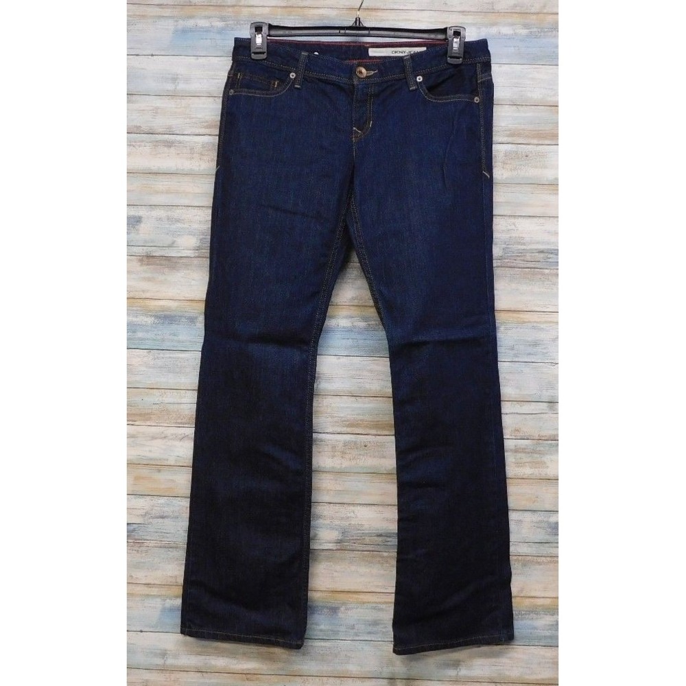 DKNY JEANS Womens Bleecker Boot Bootcut Dark Wash Denim‎ Jeans Size 30